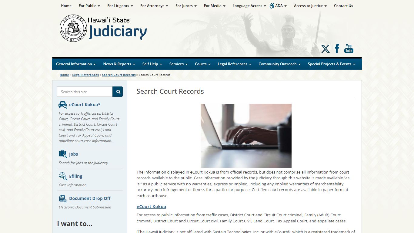 Judiciary | Search Court Records